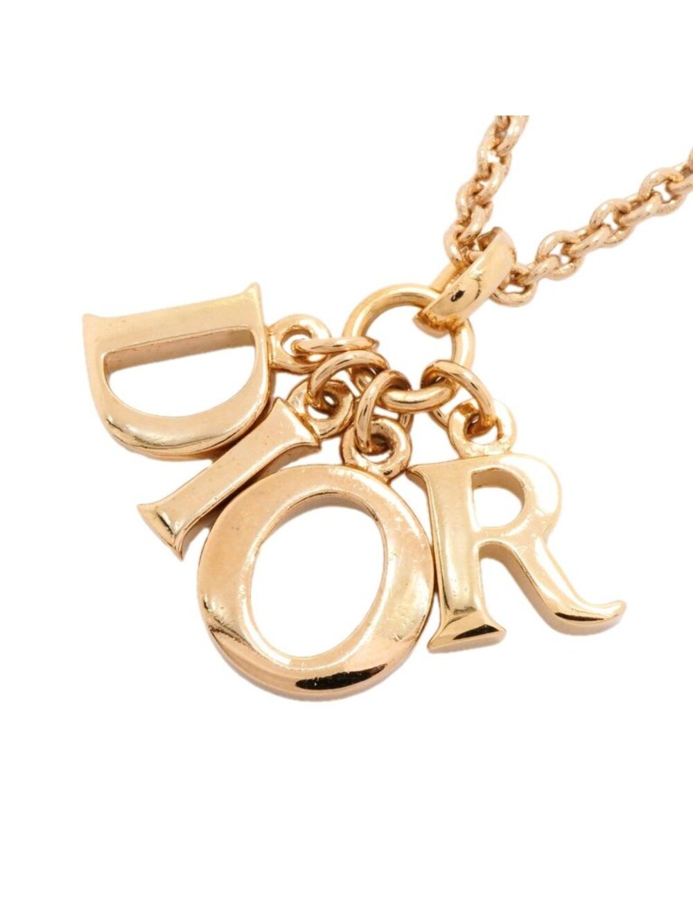 Dior Necklace Logo Gold Plated